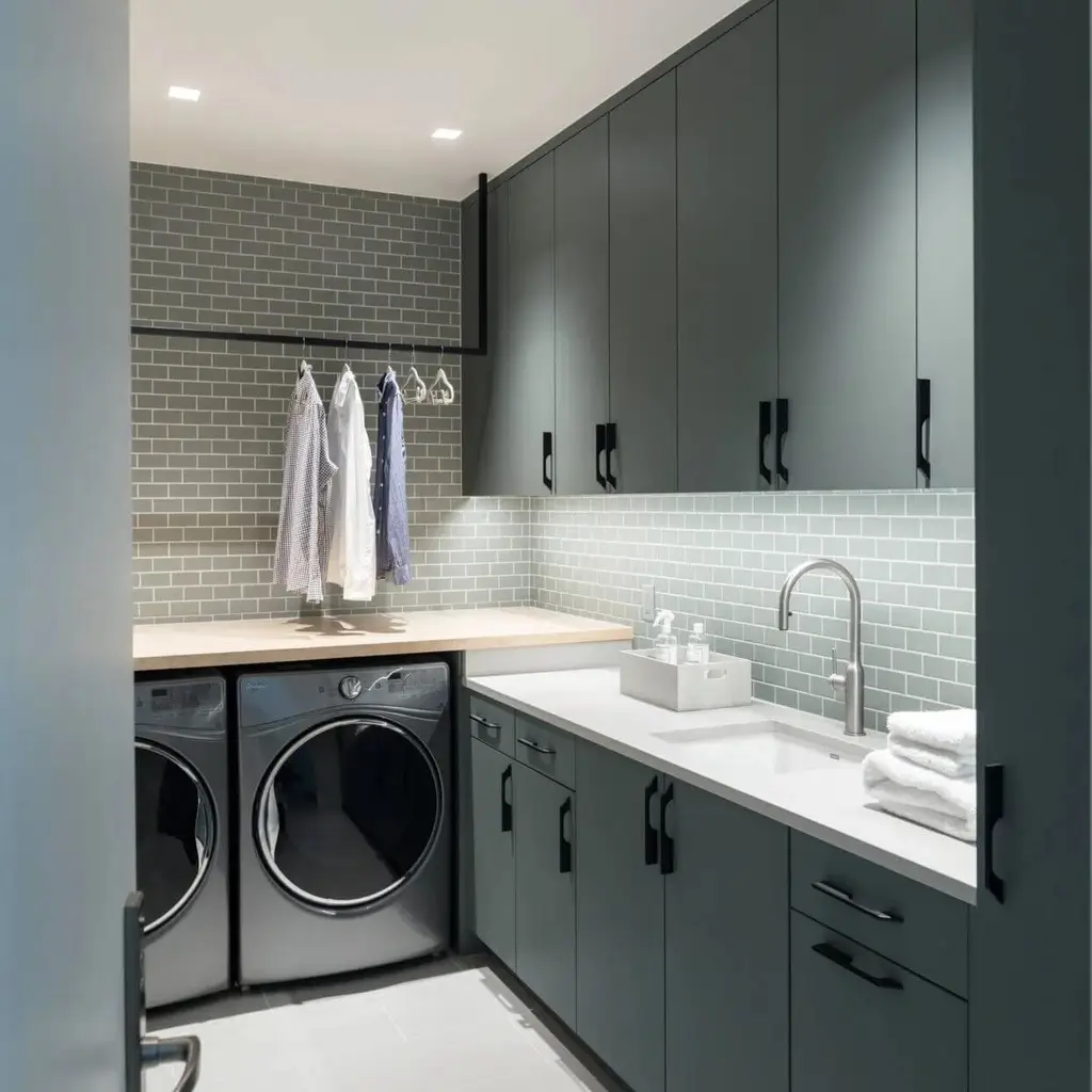 custom laundry closet